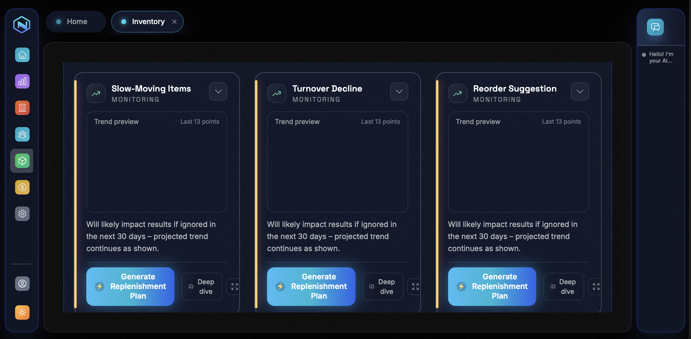 Navigo Platform - Dark Matter interface